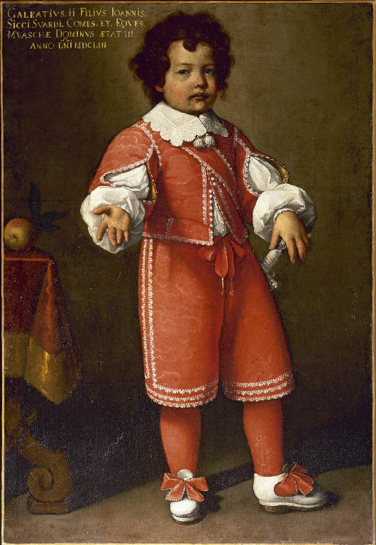 ritratto di Galeazzo II Secco Suardo a tre anni (dipinto) di Ceresa, Carlo (sec. XVII)
