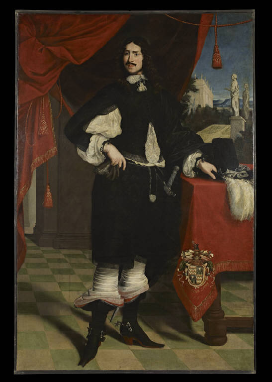 ritratto del conte Vittorio Lupi (dipinto) - ambito francese (sec. XVII)