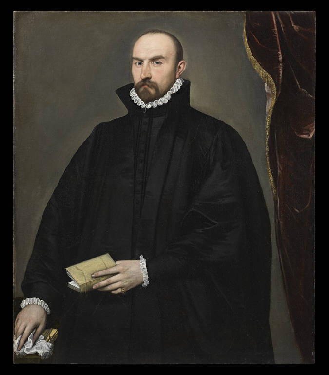 ritratto di Giovan Pietro Maffeis (dipinto) di Moroni, Giovan Battista (scuola) (sec. XVI)