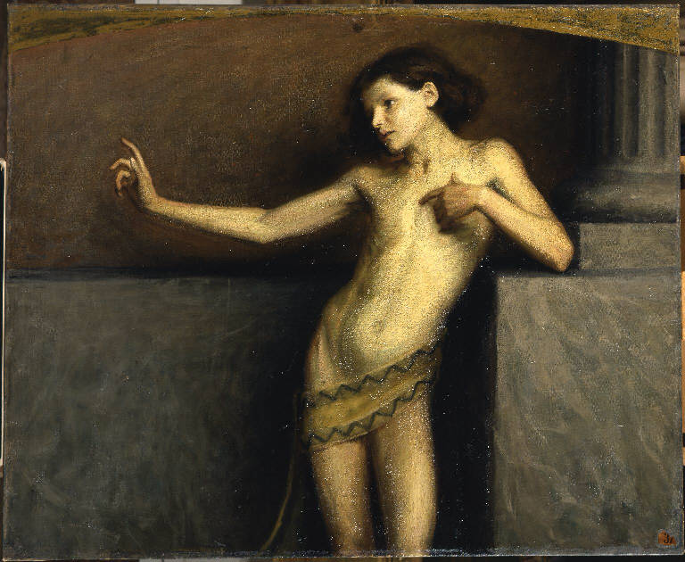 Nudo di giovane (dipinto) di Armati Pietro (sec. XX)