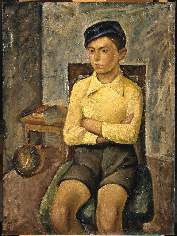 Ritratto di giovinetto (dipinto) di Fridel Hans (sec. XX)