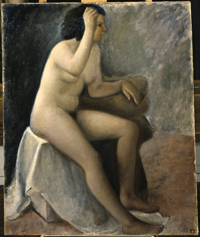 Studio di nudo (dipinto) di Milesi Domenico (sec. XX)