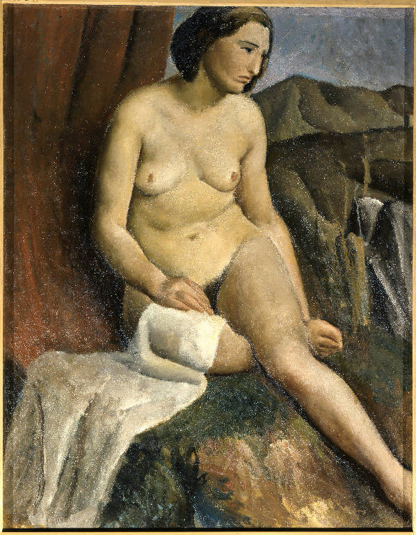 Nudo di donna (dipinto) di Assoni Guerino (sec. XX)