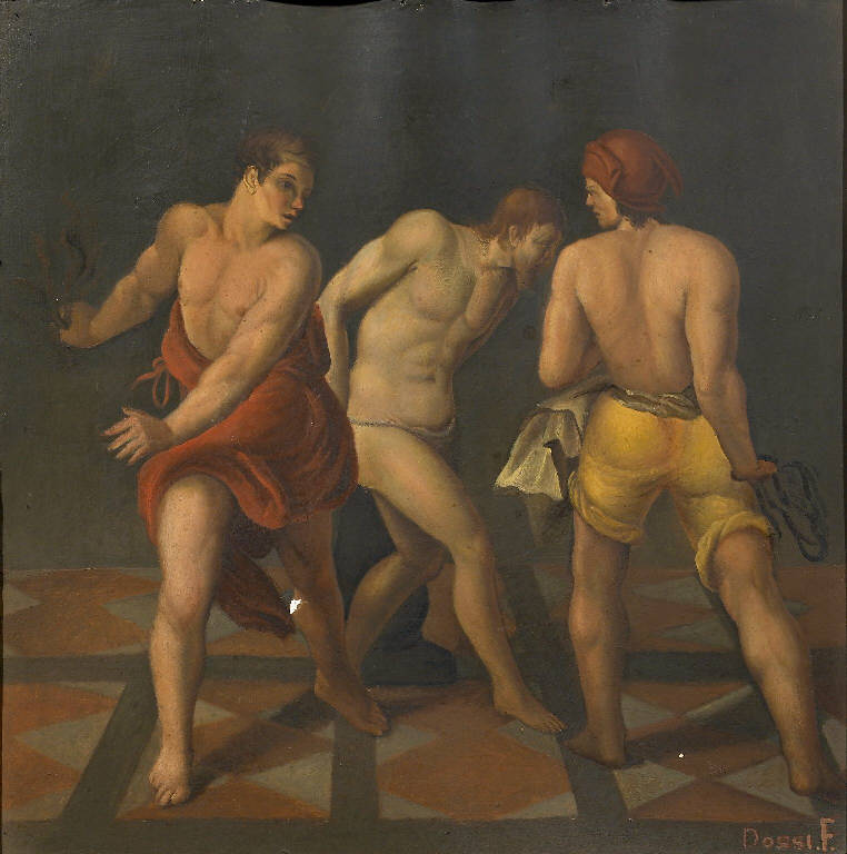 Flagellazione di Cristo (dipinto) di Dossi Francesco (sec. XX)