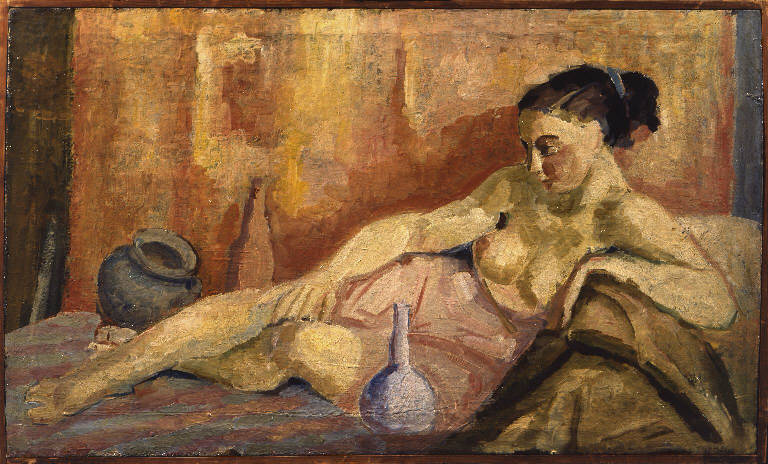 Nudo di donna (dipinto) di Lizioli Gianluigi (sec. XX)