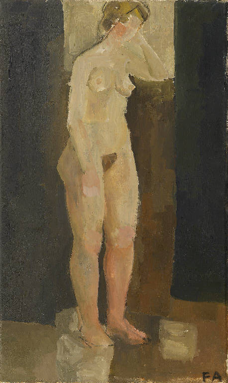 Nudo di donna (dipinto) di Fumagalli Adele (sec. XX)