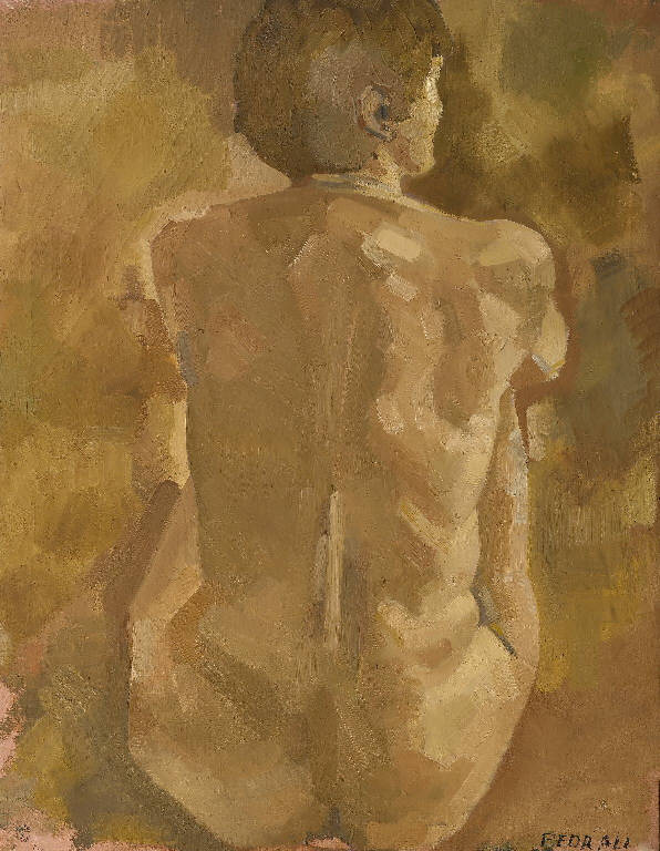 Nudo di donna (dipinto) di Pedrali Aldo (sec. XX)