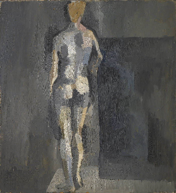 Nudo in piedi (dipinto) di Klainguti Cilgia irma (sec. XX)