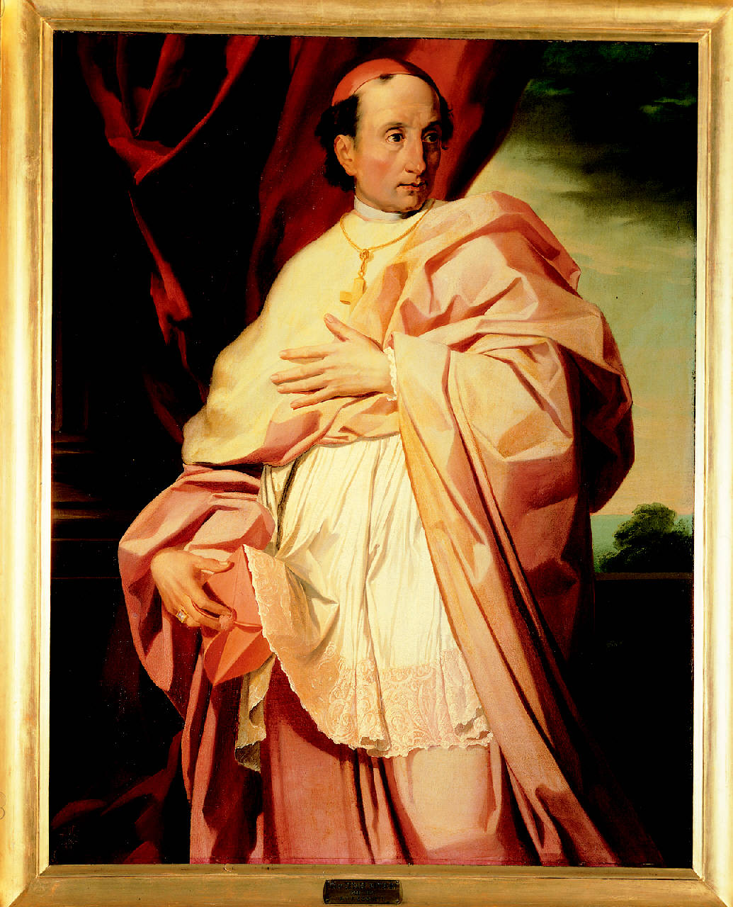 ritratto del cardinale Cesare Nembrini (dipinto) di Coghetti Francesco (sec. XIX)