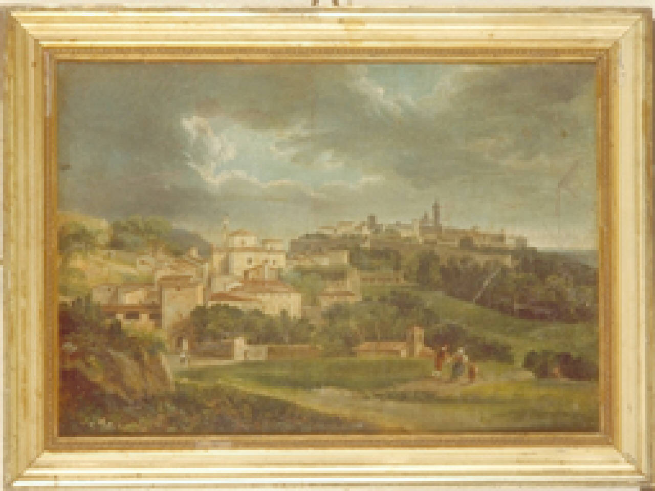 veduta di Bergamo (dipinto) - ambito bergamasco (metà sec. XIX)