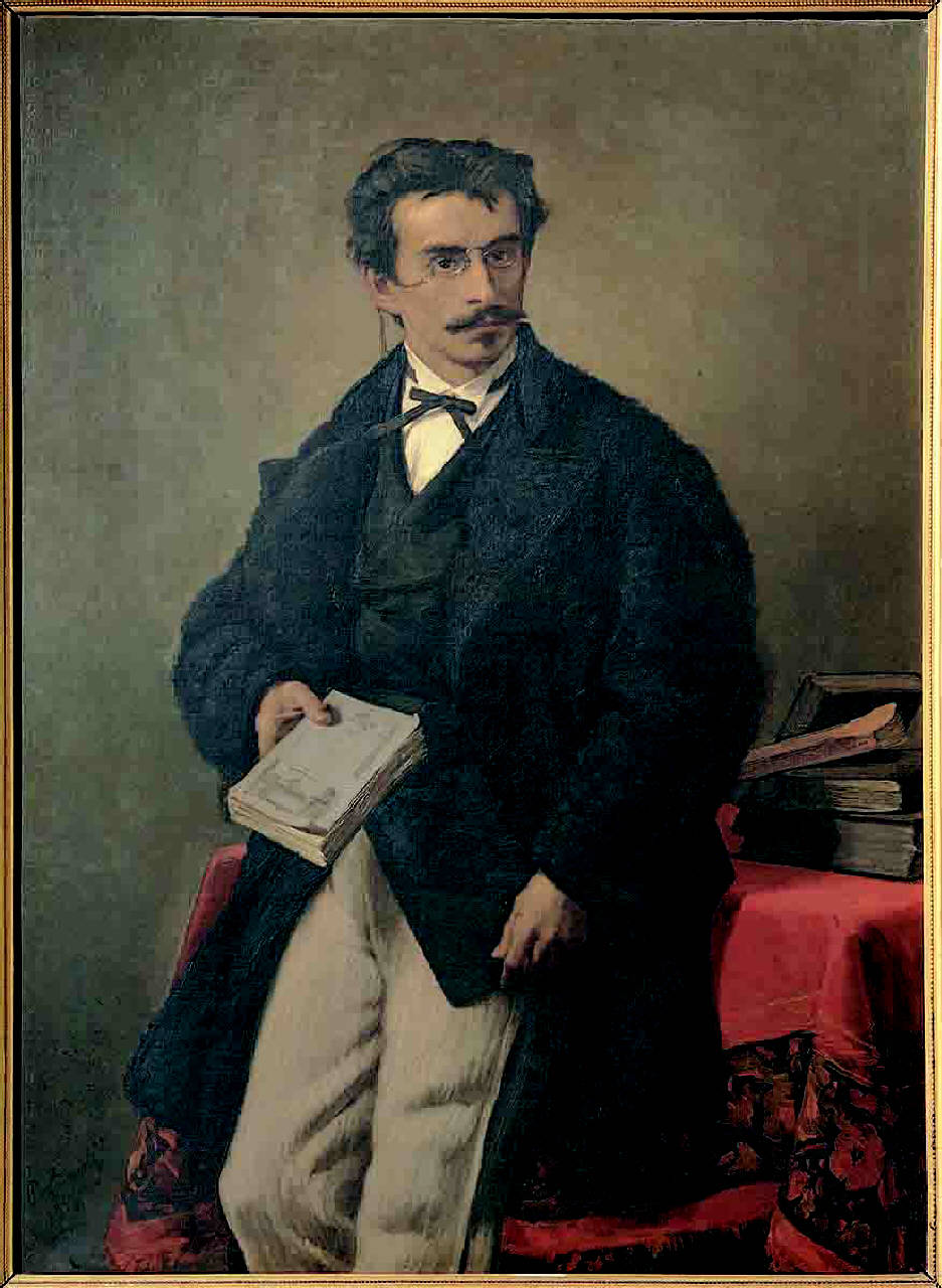 ritratto del professor Pietro Rota (dipinto) di Loverini Ponziano (sec. XIX)
