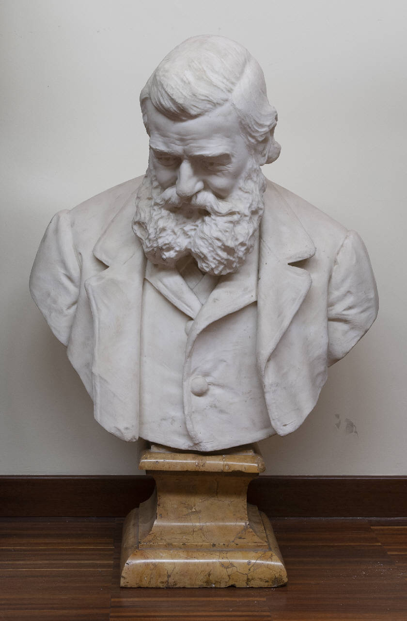 busto del pittore Giuseppe Carsana (busto) di Clandestini, Alessandro (sec. XX)
