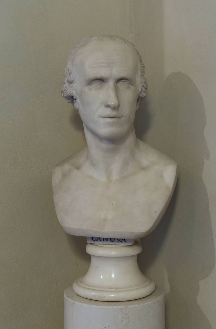 busto di Antonio Canova (busto) di D'Este, Antonio (sec. XIX)