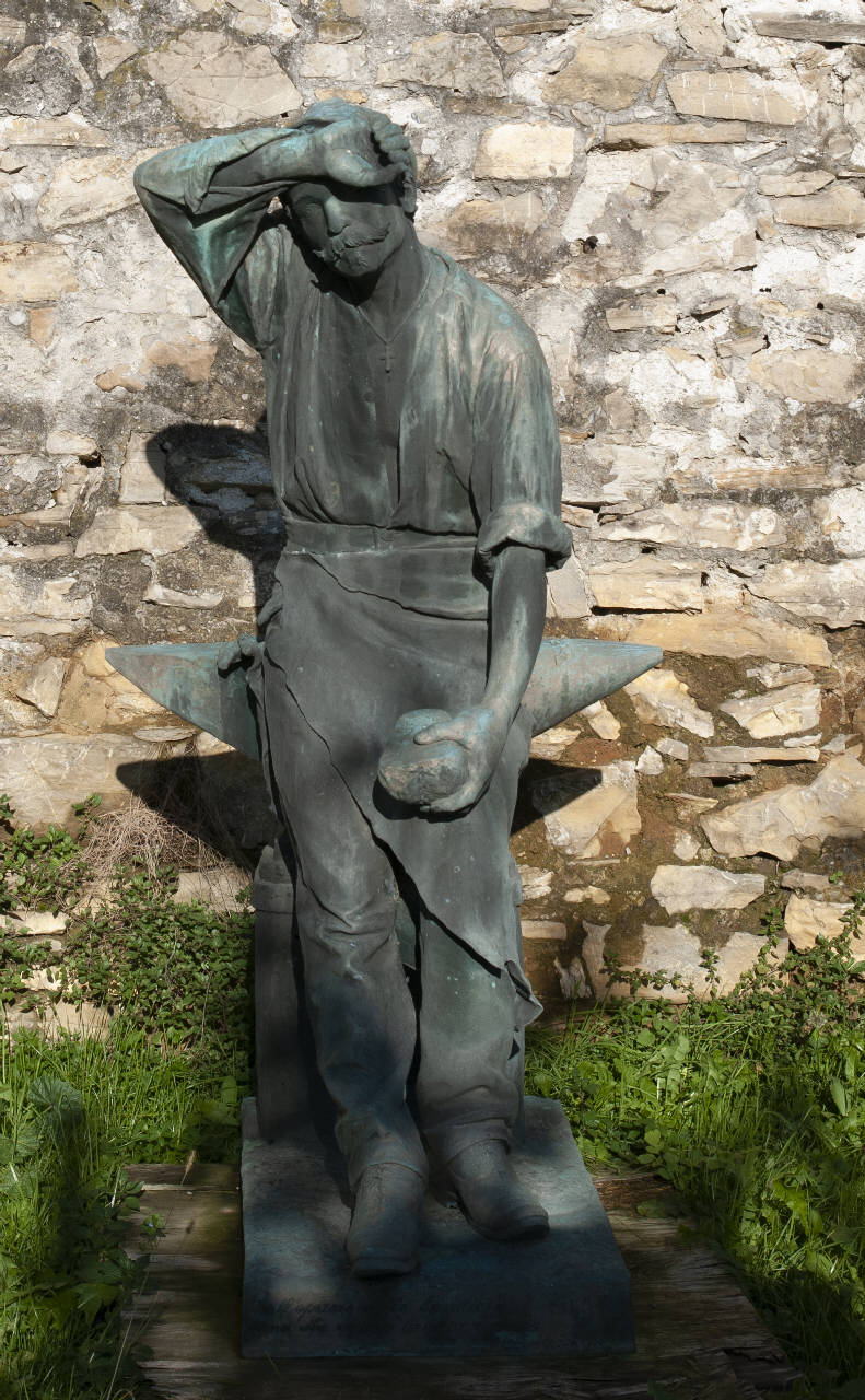 L'operaio, fabbro (statua) di Rota, Antonio (sec. XIX)