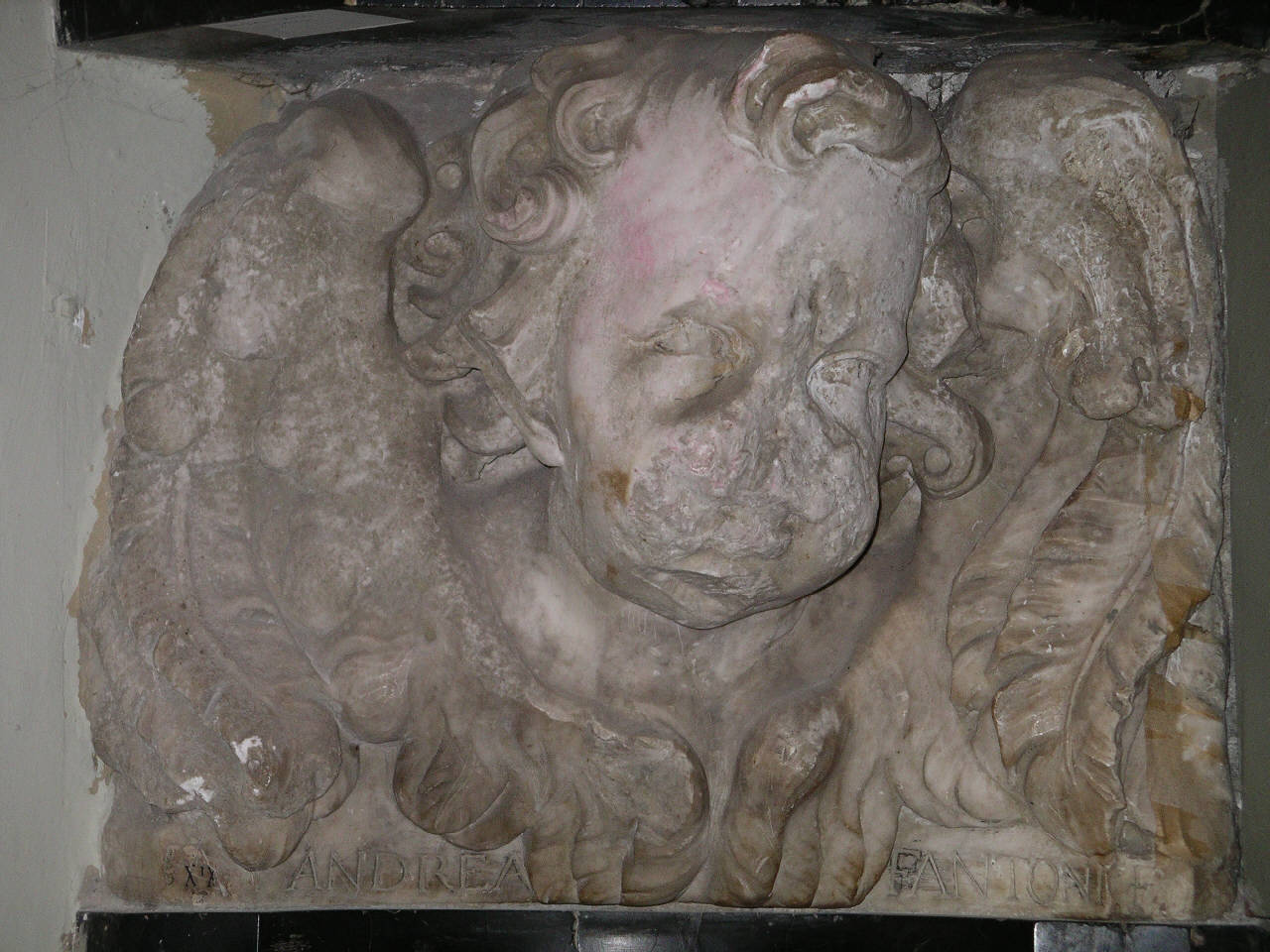 testa di cherubino (rilievo) di Fantoni, Andrea (sec. XVIII)