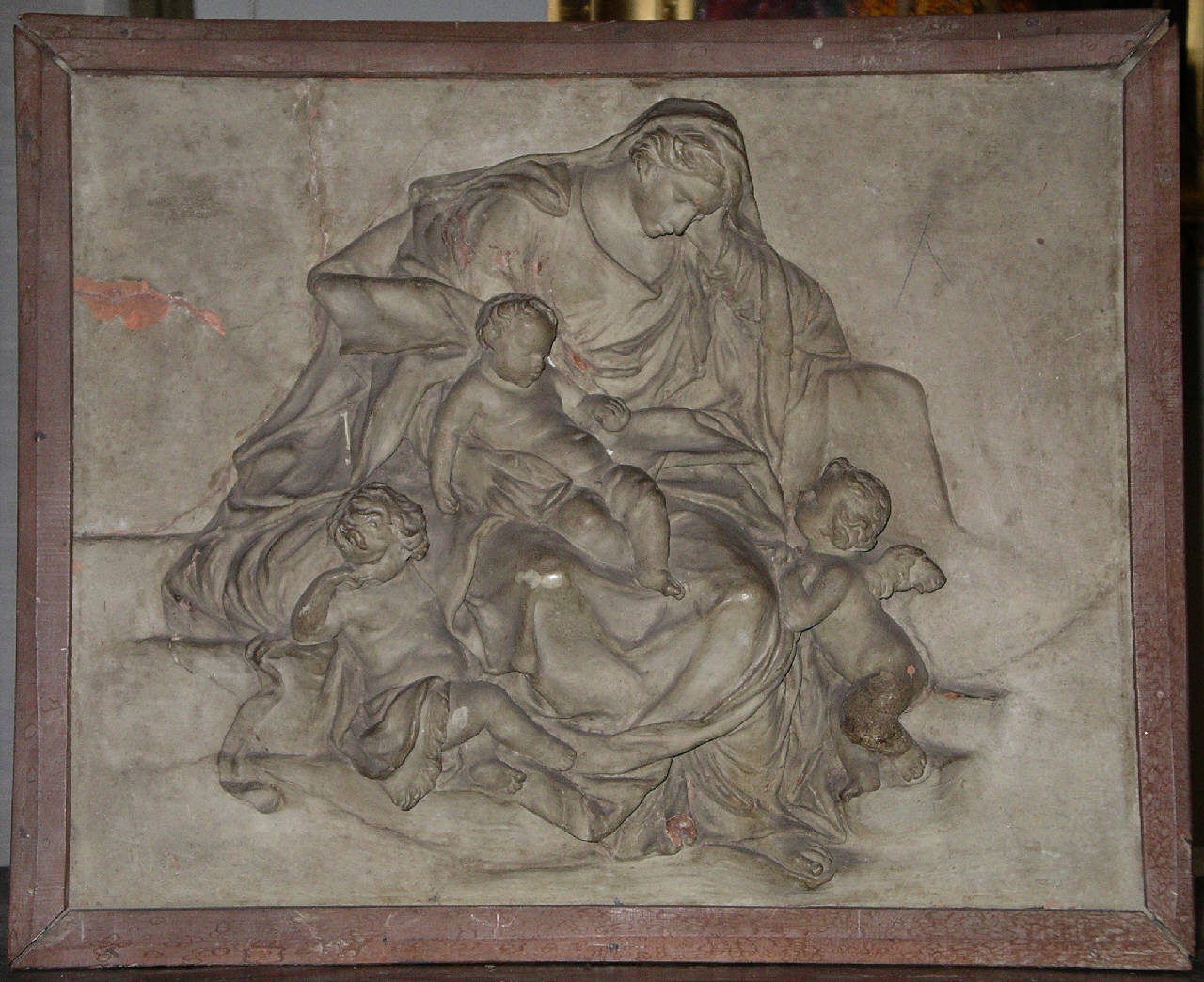 Madonna con Bambino e angeli (rilievo) - ambito lombardo (metà sec. XVIII)