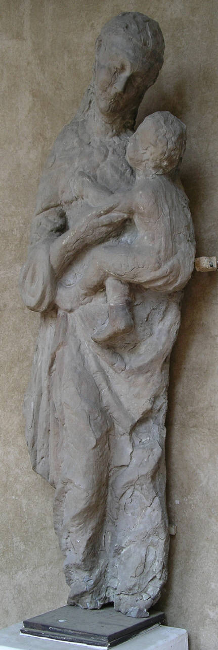 Madonna con Bambino (statua) di Amadeo, Giovanni Antonio (bottega) (sec. XV)
