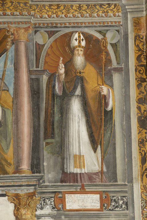 San Gottardo (dipinto murale) di De Donati, Bernardino (e aiuti) (sec. XVI)