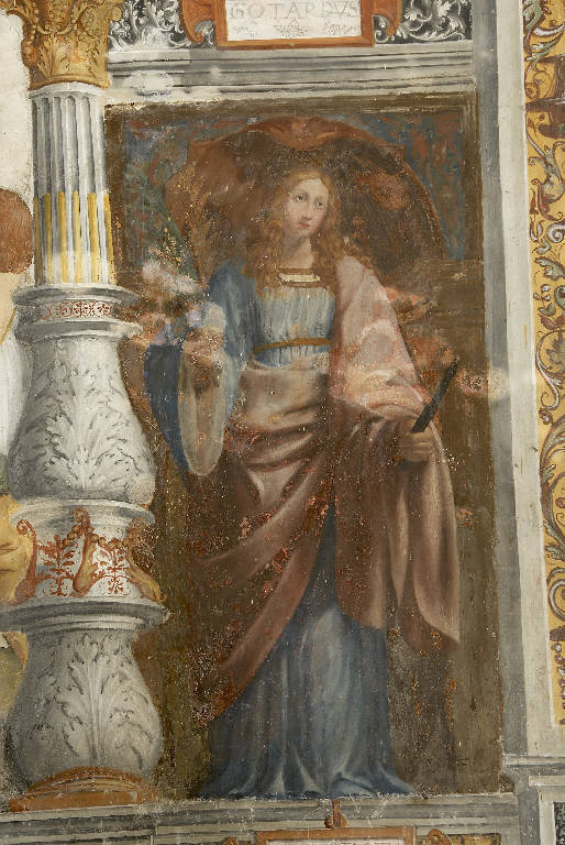 Santa Caterina (dipinto murale) di De Donati, Bernardino (e aiuti) (sec. XVI)