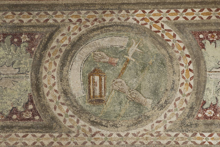 STRUMENTI DELLA PASSIONE v. anche Simboli della Passione (dipinto murale) - ambito lombardo (ultimo quarto sec. XV)