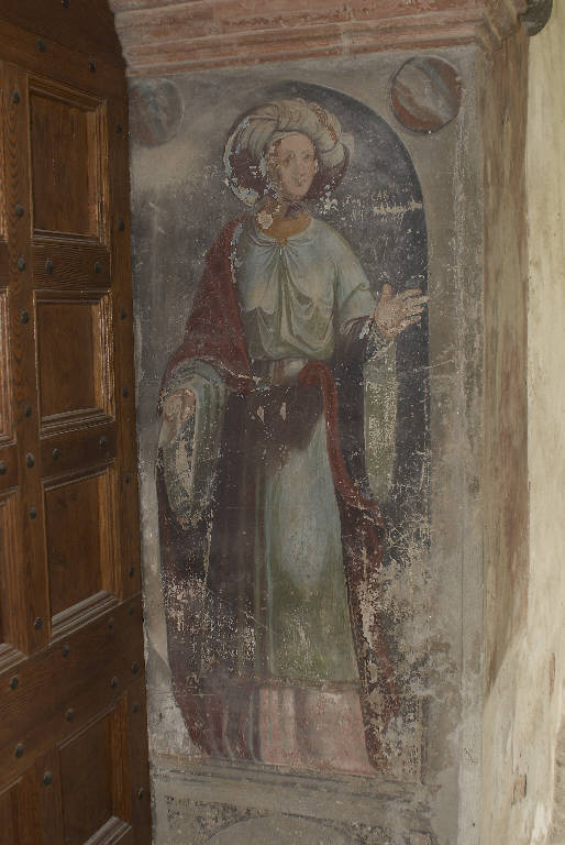 GIUSTIZIA (dipinto murale) di De Donati, Bernardino (e aiuti) (sec. XVI)