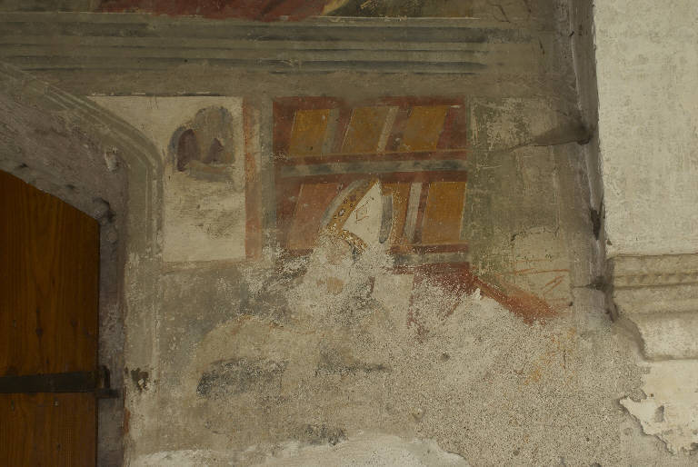 Sant'Agostino nello studio (dipinto murale) di De Donati, Bernardino (e aiuti) (sec. XVI)