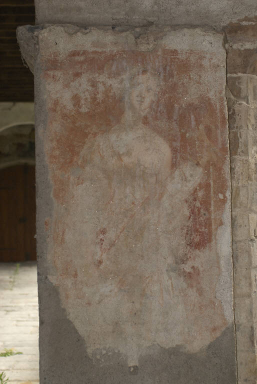 FIGURA FEMMINILE (dipinto murale) di De Donati, Bernardino (bottega) (primo quarto sec. XVI)