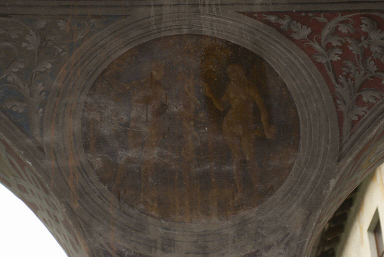 PECCATO ORIGINALE (dipinto murale) di De Donati, Alvise (e aiuti) (sec. XVI)