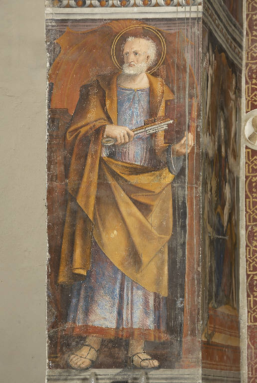 SAN PIETRO (dipinto murale) - ambito lombardo (secondo quarto sec. XVI)