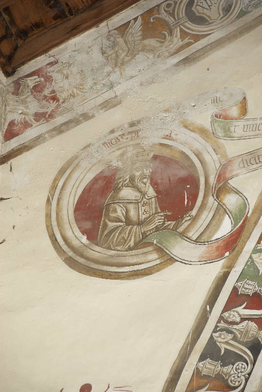 PROFETA (dipinto murale) di Malacrida, Battista detto Battista da Musso (attr.) (fine||prima metà sec. XV||sec. XX)