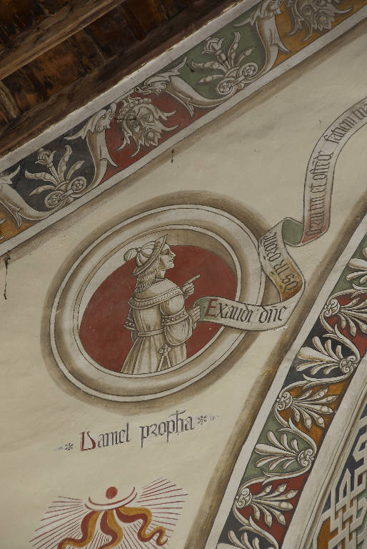 PROFETA DANIELE (dipinto murale) di Malacrida, Battista detto Battista da Musso (attr.) (fine||prima metà sec. XV||sec. XX)
