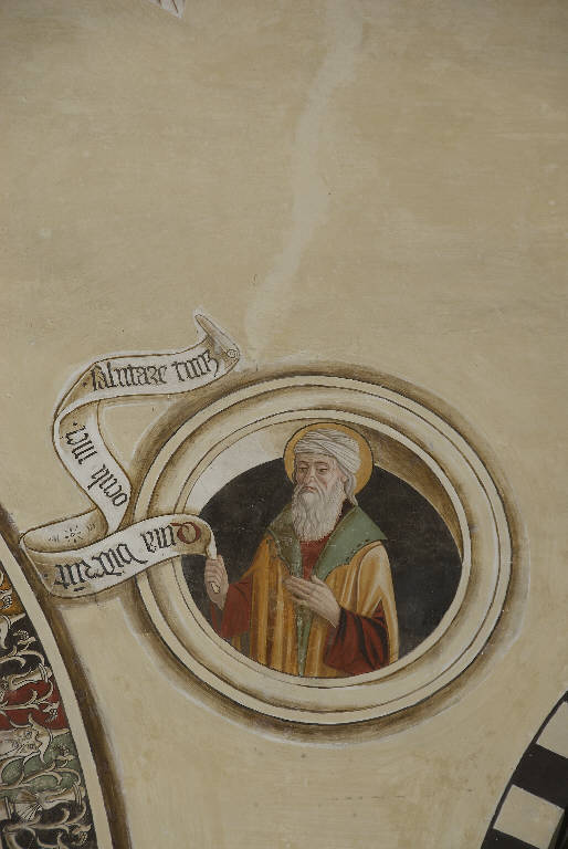 SAN SIMEONE (dipinto murale) di Malacrida, Battista detto Battista da Musso (attr.) (fine||prima metà sec. XV||sec. XX)