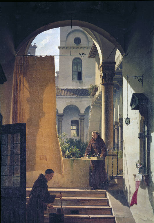 La spezieria di un chiostro (dipinto) di Migliara, Giovanni (sec. XIX)