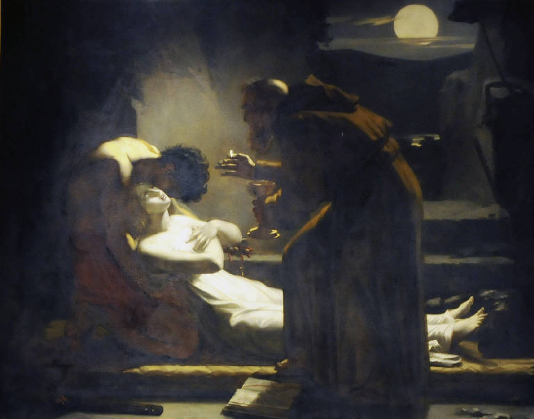 L'ultima comunione di Atala (dipinto) di Lordon, Pierre-Jérome (sec. XIX)