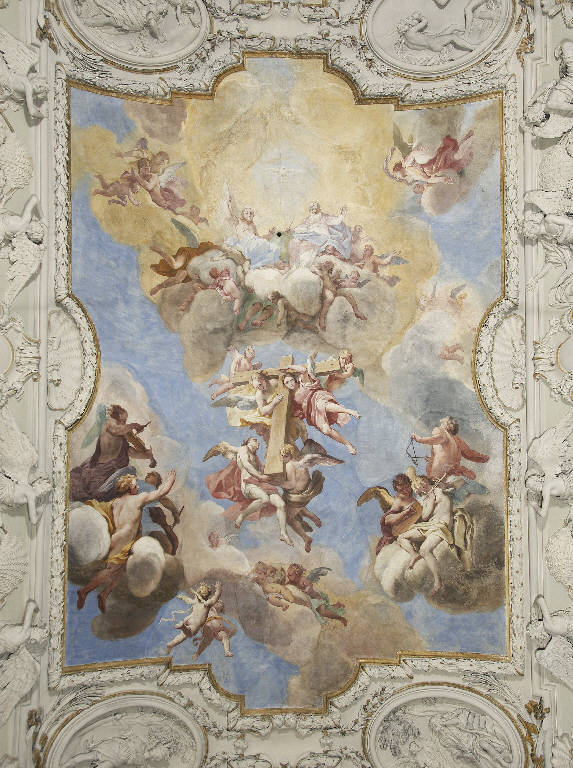 Trionfo della Croce (dipinto murale) di Lanzani, Andrea (ultimo quarto sec. XVII)