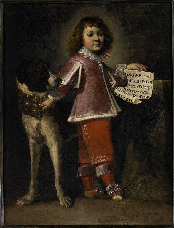 Ritratto di Sigismondo Ponzone, Ritratto di bambino (dipinto) di Miradori, Luigi detto Il Genovesino (metà sec. XVII)