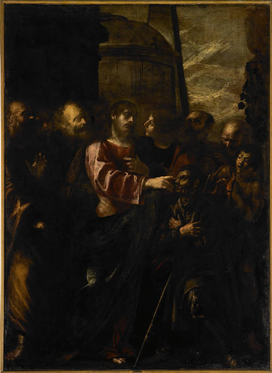 Guarigione del cieco nato, Cristo ridona la vista al cieco nato (dipinto) di Neri, Pietro Martire (prima metà sec. XVII)