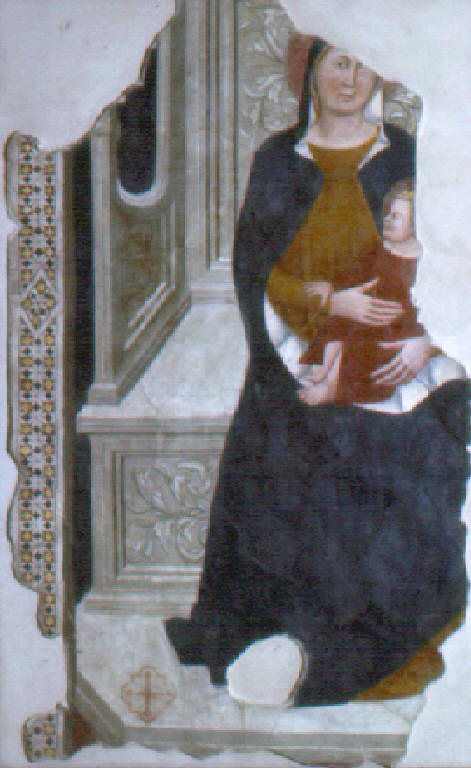 Madonna con Bambino in trono (dipinto) - scuola veronese (?) (primo quarto sec. XIV)