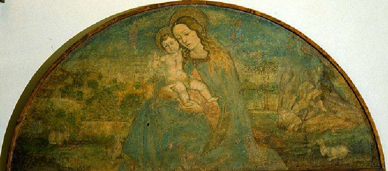 Madonna con Bambino (dipinto) di Ferramola Floriano (primo quarto sec. XVI)