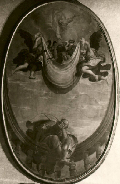 Sogno di San Pietro (dipinto) di Marone Pietro (ultimo quarto sec. XVI)