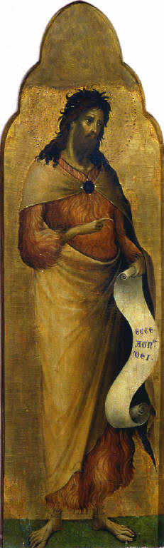 San Giovanni Battista (scomparto di polittico dipinto) di Paolo Veneziano (terzo quarto sec. XIV)