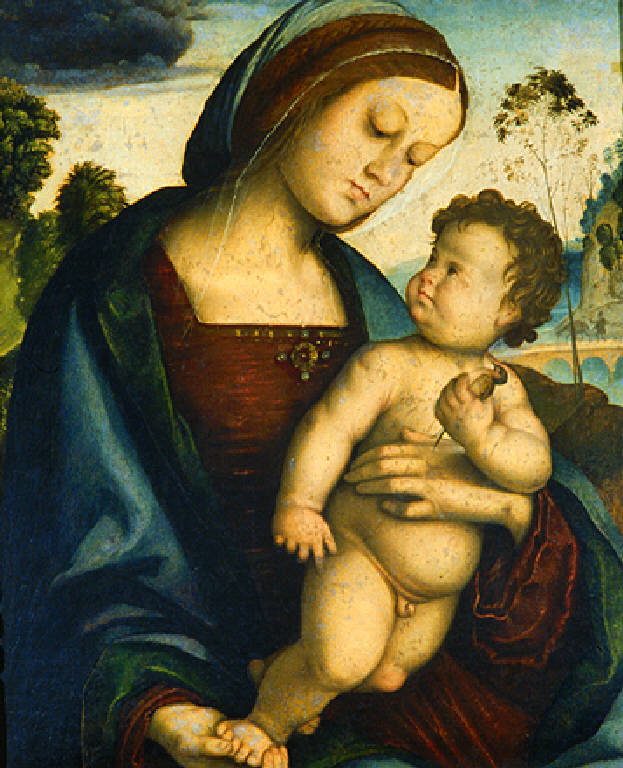 Madonna con Bambino (dipinto) di Zaganelli Francesco (primo quarto sec. XVI)