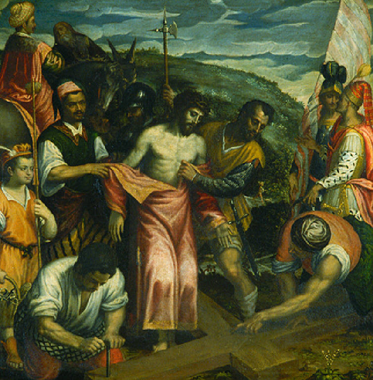 Cristo spogliato delle sue vesti (dipinto) di Rosa Pietro (attr.) (seconda metà sec. XVI)