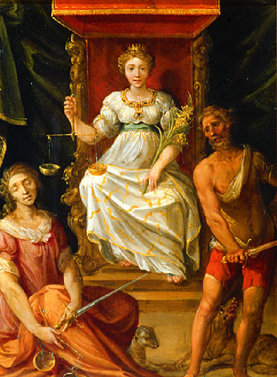 Giustizia (dipinto) di Cesari Giuseppe detto Cavalier d'Arpino (primo quarto sec. XVII)