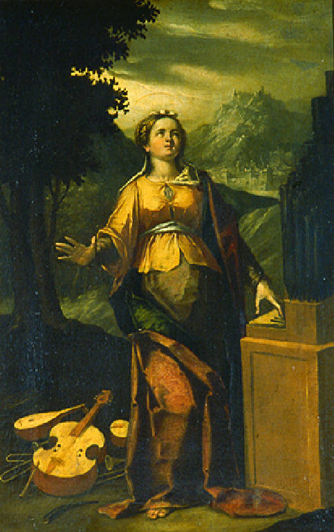 Santa Cecilia (dipinto) di Crespi Ortensio (secondo quarto sec. XVII)