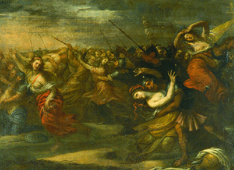Ratto delle Sabine (dipinto) di Ricchi Pietro detto Lucchese (attr.) (sec. XVII)