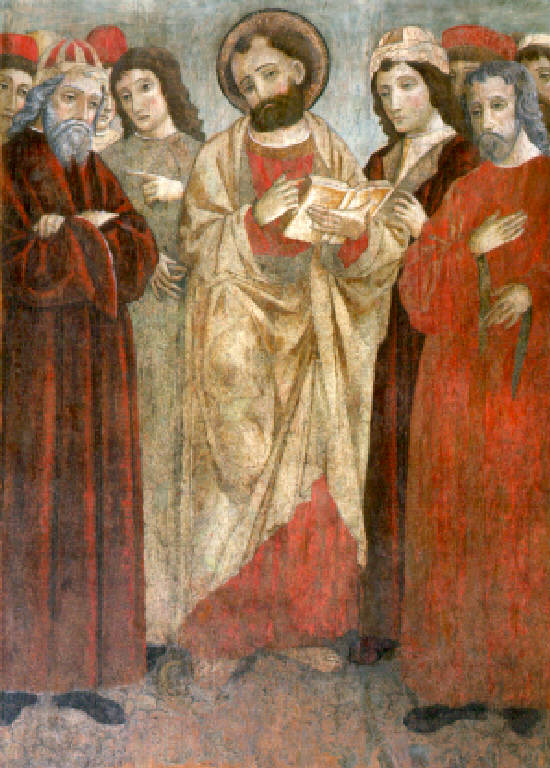 Predicazione di San Marco (dipinto) di Maestro di Santa Maria degli Angeli a Gardone Val Trompia (inizio sec. XVI)