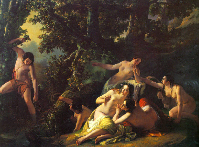 Ila sorpreso alla fonte dalle ninfe (dipinto) di Sogni Giuseppe (prima metà sec. XIX)