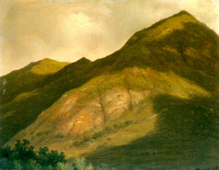 Paesaggio montano (dipinto) di Canella Giuseppe (sec. XIX)