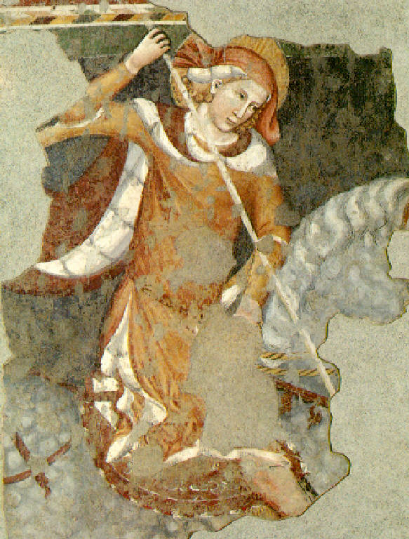 San Giorgio a cavallo (dipinto) - scuola veronese (?) (prima metà sec. XIV)